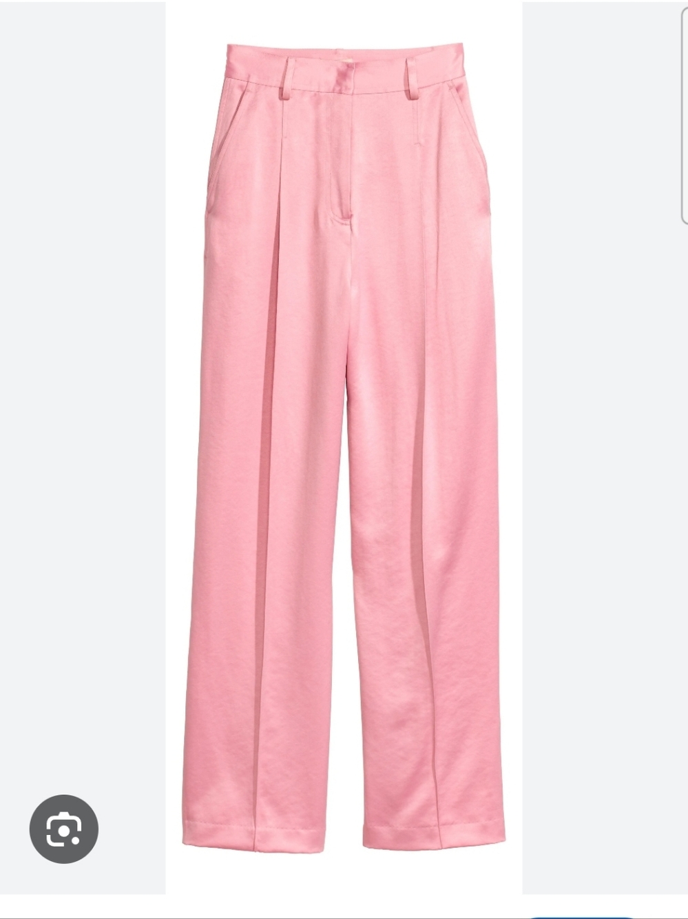 H& M Wide-Leg Pink Women's Trousers